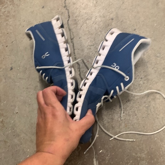 On Running on cloud Athletic Shoes in Blue and White - Picture 3 of 8